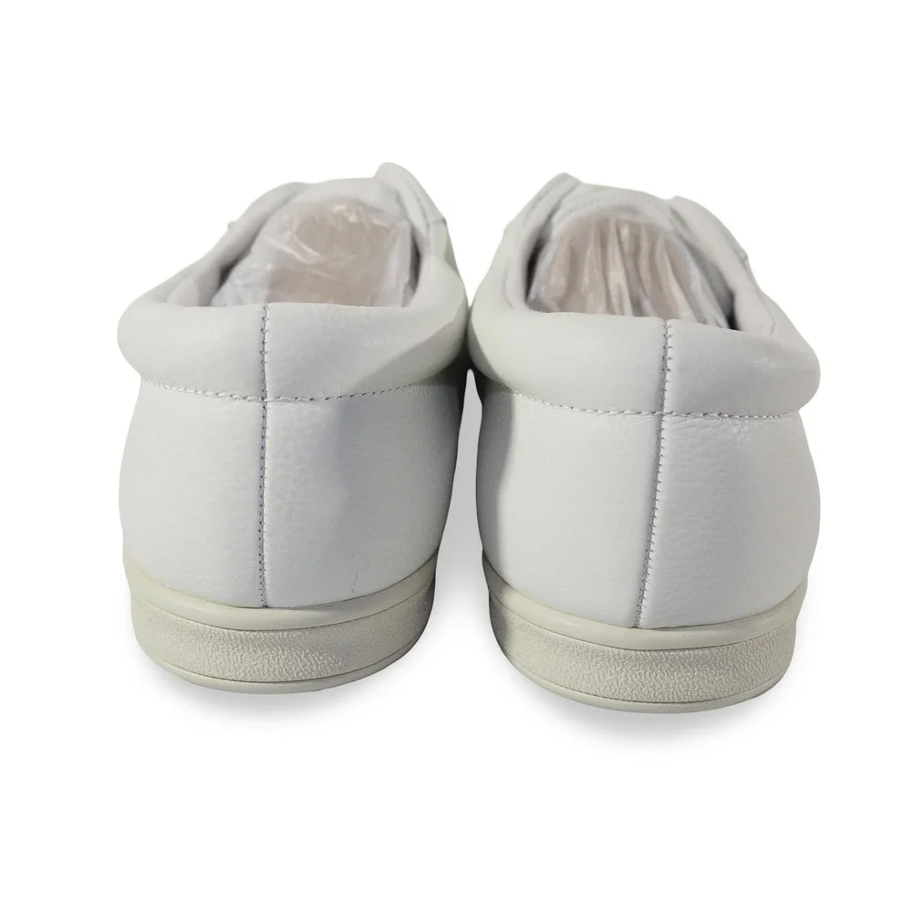 Easy Spirit AP1 Leather Casual Sneakers Womens‎ 9.5WW White Walking Shoes ESAP1